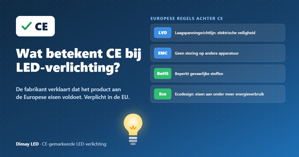 Infographic: Wat betekent CE bij LED-verlichting?