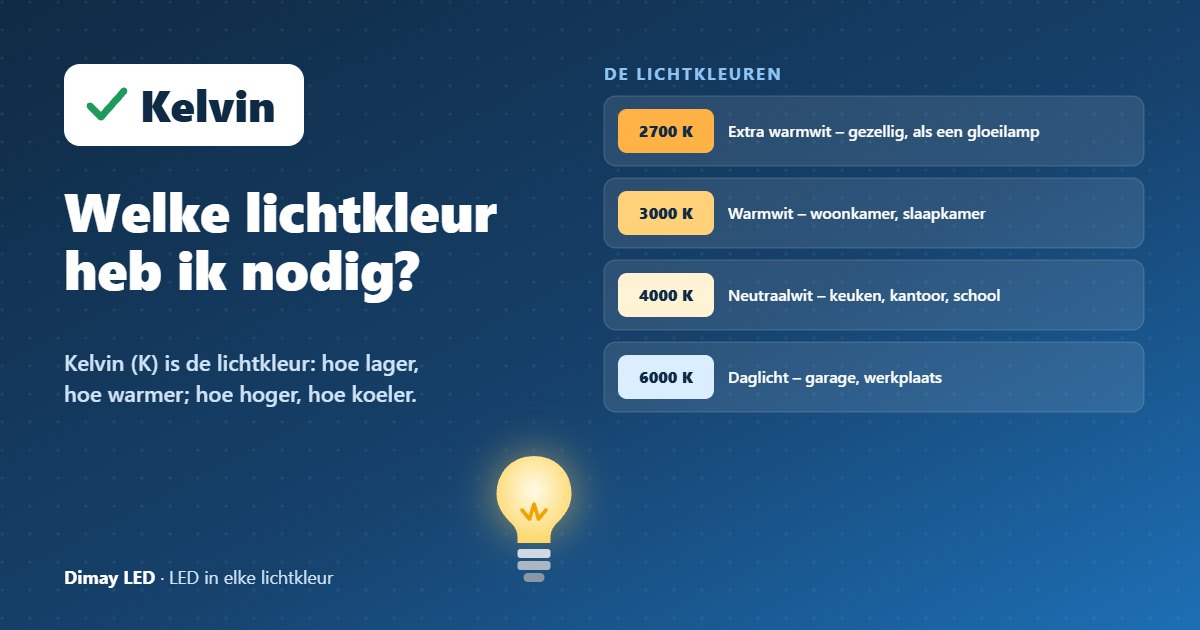 Infographic: Welke lichtkleur heb ik nodig?