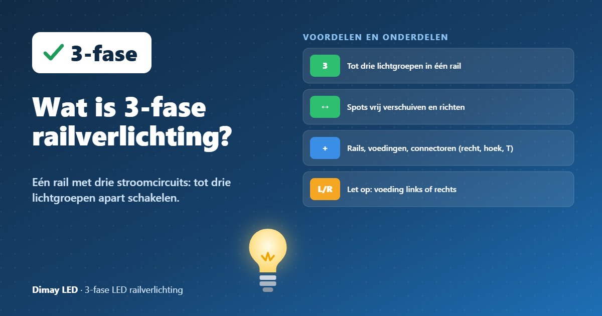 Infographic: Wat is 3-fase railverlichting?