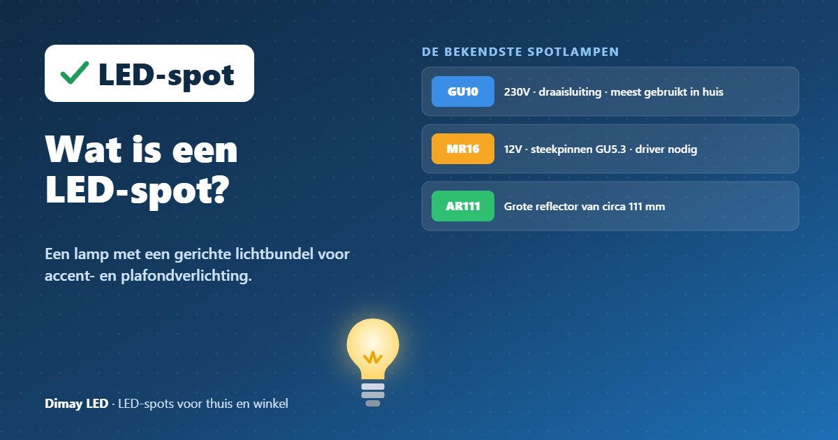Infographic: Wat is een LED-spot?