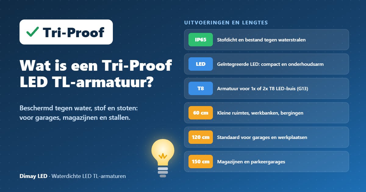 Infographic: Wat is een Tri-Proof LED TL-armatuur?
