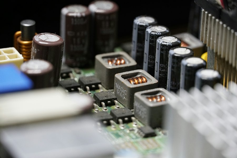 Elektronica met condensatoren, zoals in een LED-driver